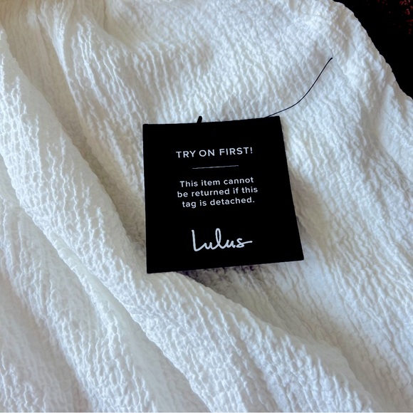 Lulu’s White Dress L - Picture 5 of 7